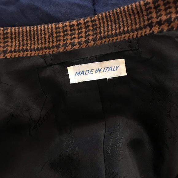 VTG BRIONI for Neiman Marcus luxury houndstooth sport coat - Picture 13 of 16